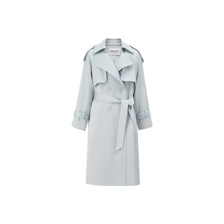 TAMMY TANGS Trench Coat Women's Blue