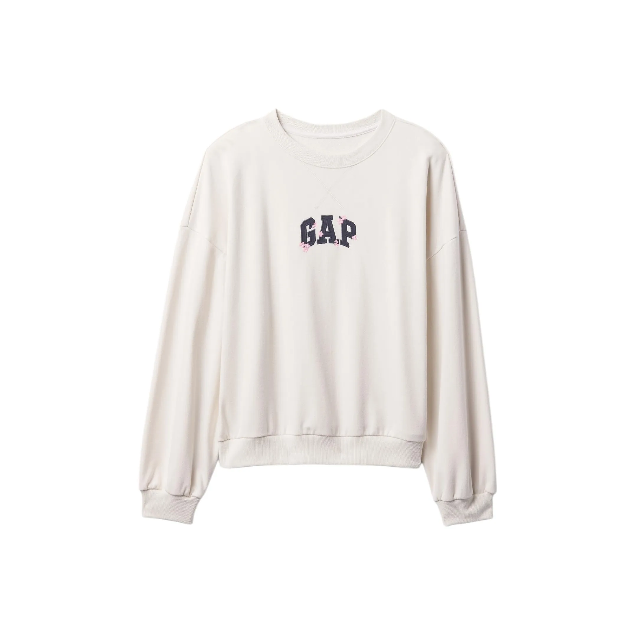 GAP Sakura Collection Серый Белый Женские Свитшоты