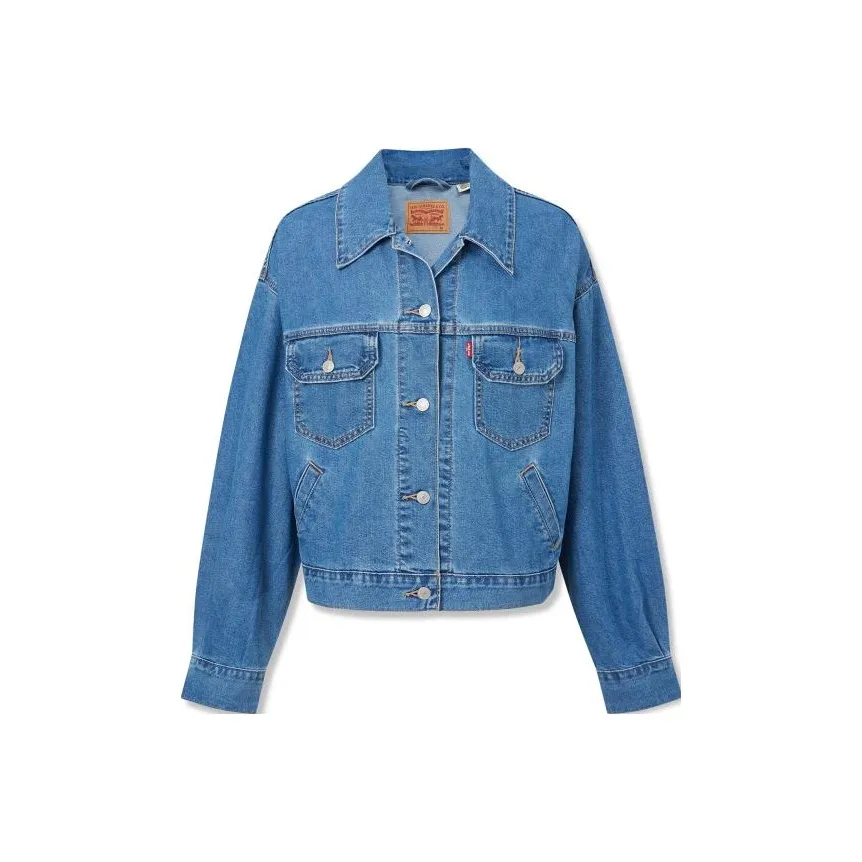 Levi's SS23 Ice Cool Denim Jacket Women's Blue
