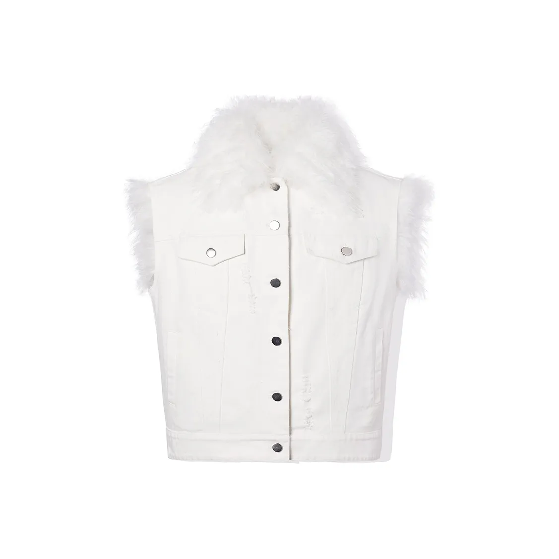 LA CRAWFISH Vest Coat Women's White