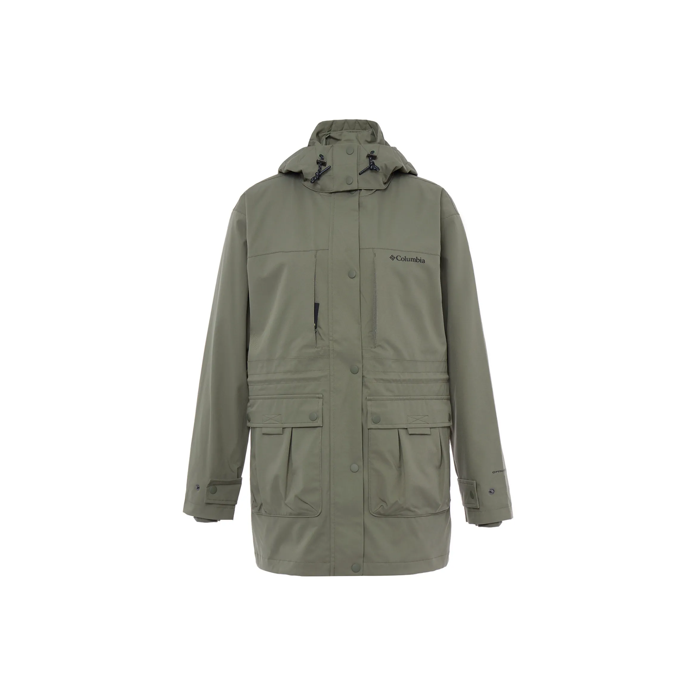 Columbia совместный бренд Поход Водонепроницаемый и Ветрозащитный для сохранения тепла Ветровка Женские Зеленый