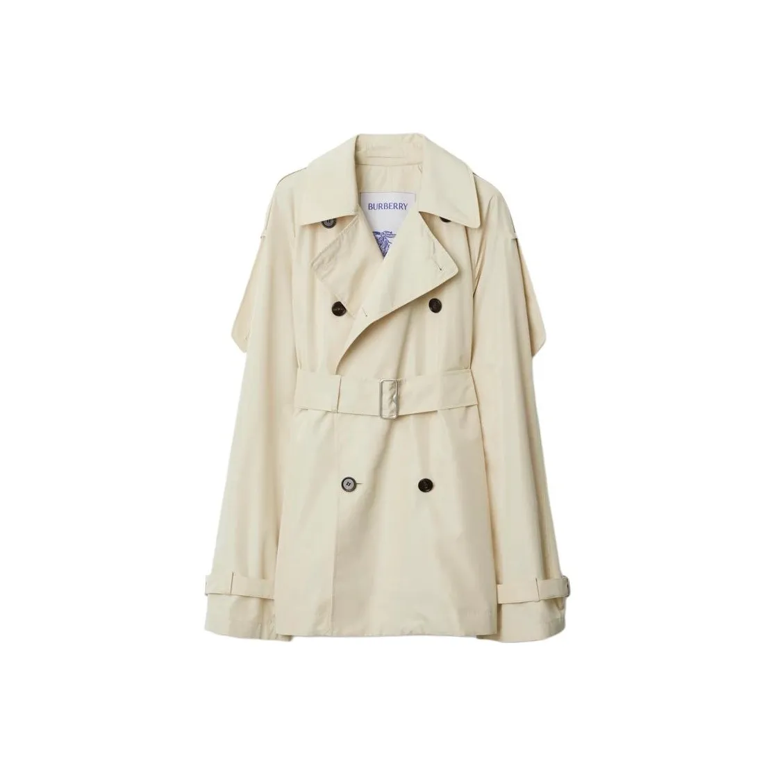 Burberry Short Silk Trench Coat