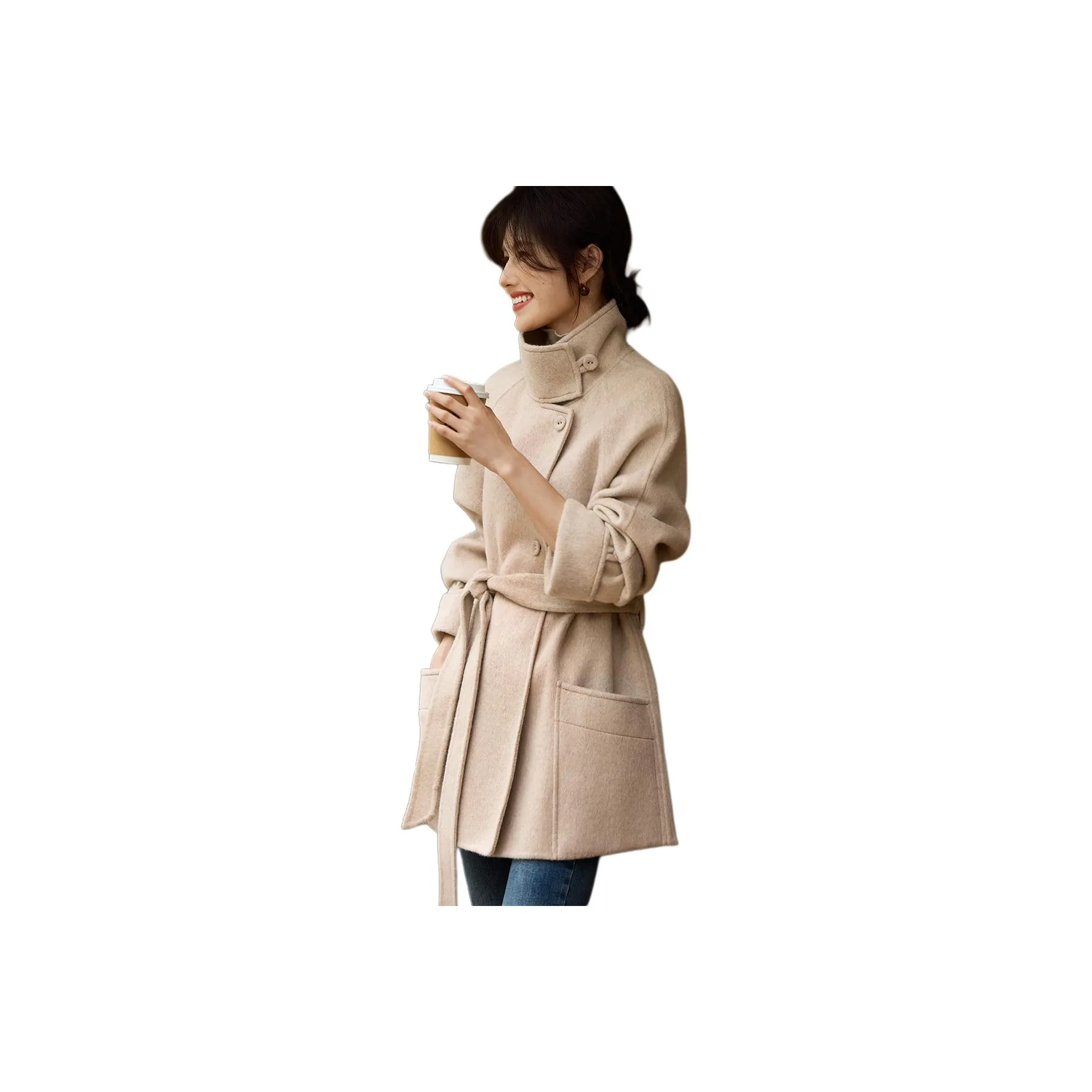 XWI Coats Women's Elegant Beige
