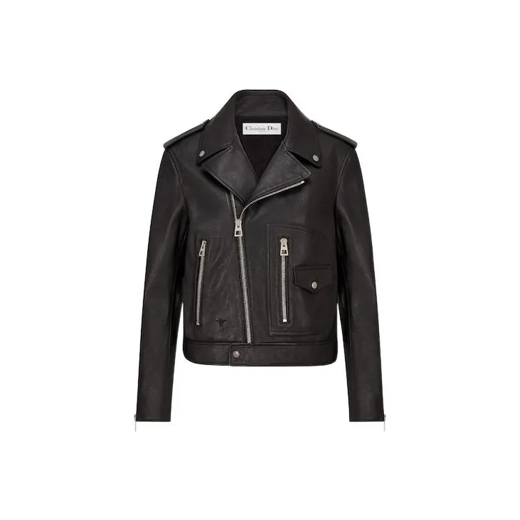 DIOR Leather Jacket Women's Black