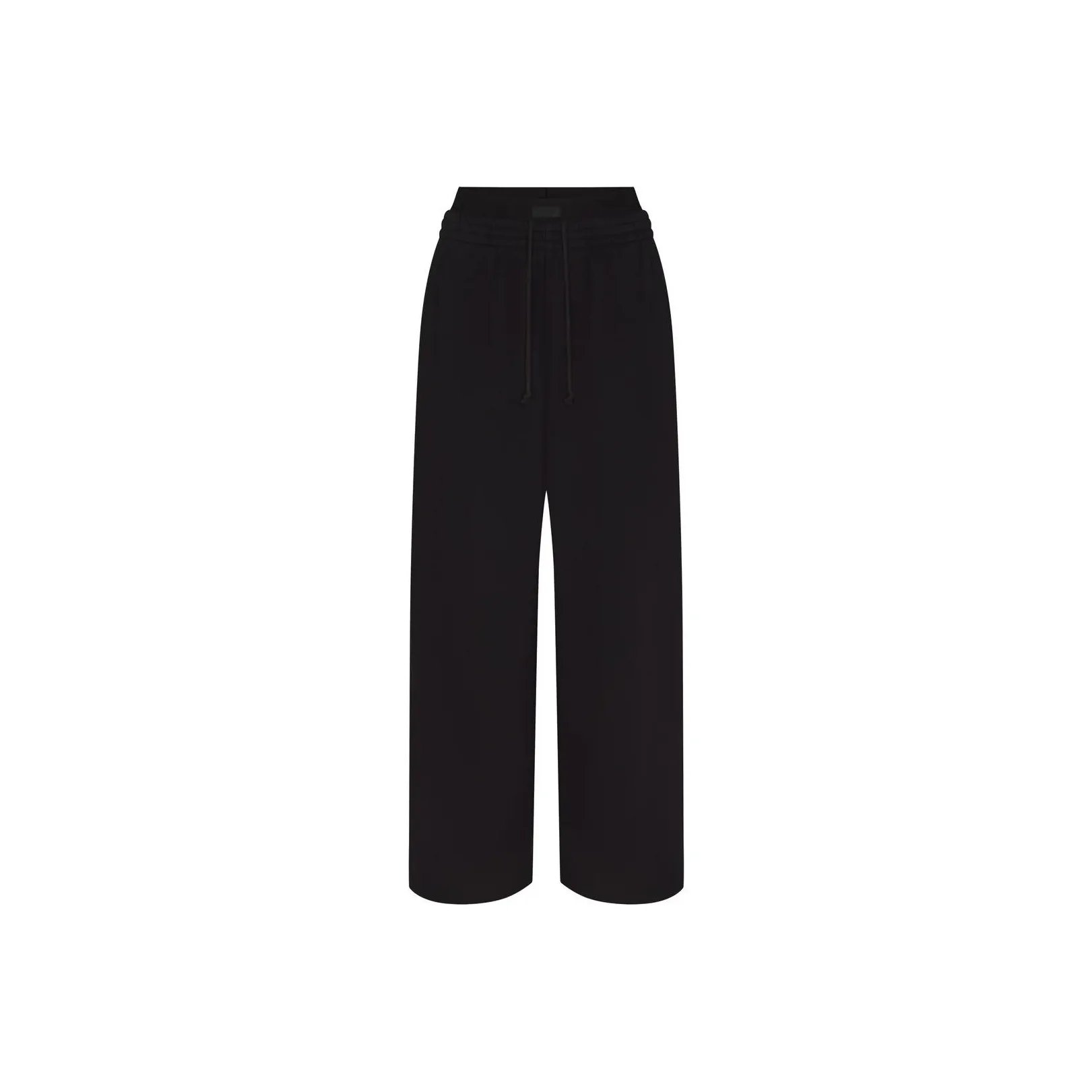 SKIMS COTTON FLEECE OVERSIZED DOUBLE WAISTBAND PANT Casual Pants Women's ONYX/Onyx