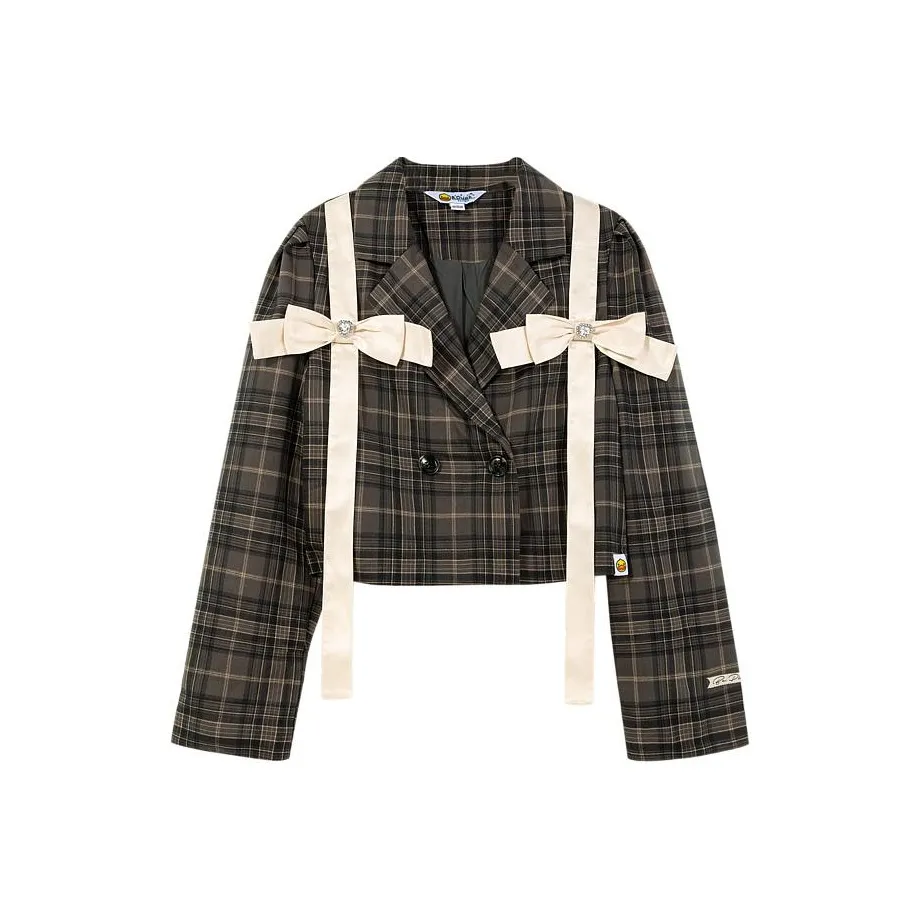 B.Duck Бизнес-костюм женский коричневый клетка