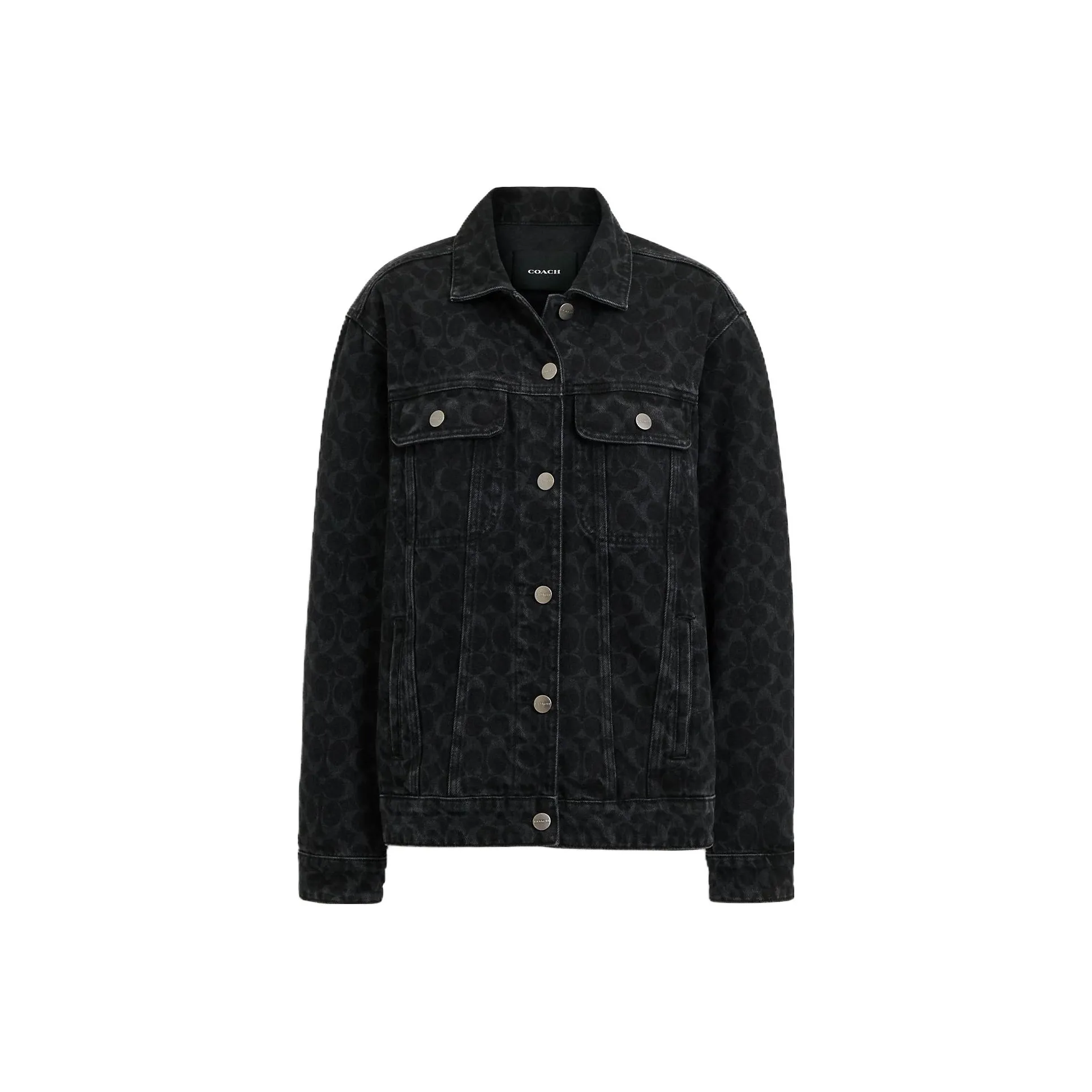 COACH Denim Jacket Women's Black