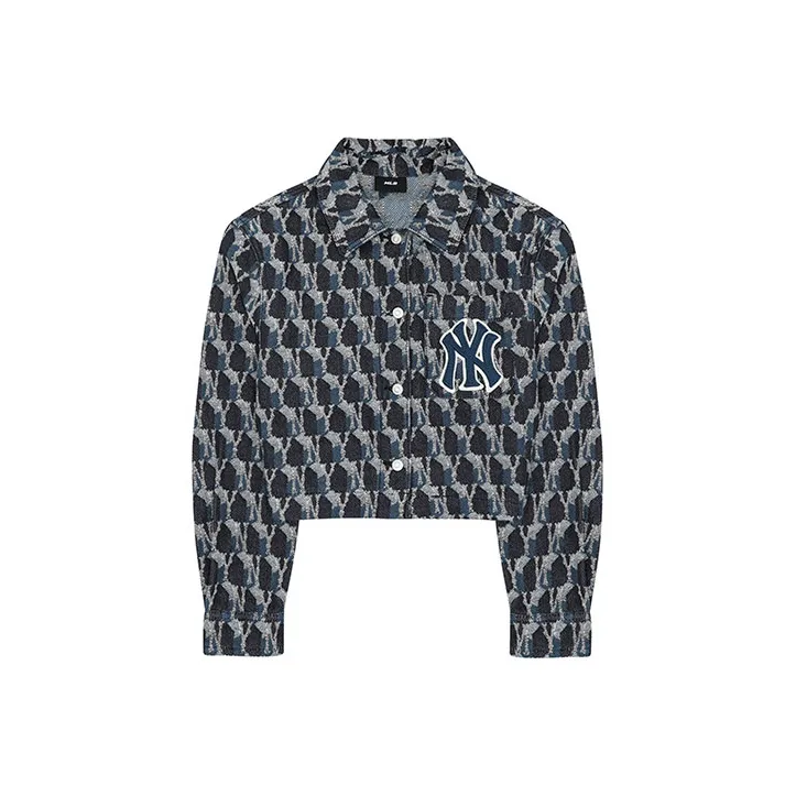 MLB Denim Jacket Women's Navy Blue