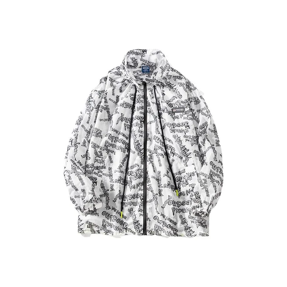 OUTDOOR PRODUCTS Sun Protection Clothing Women's White Print