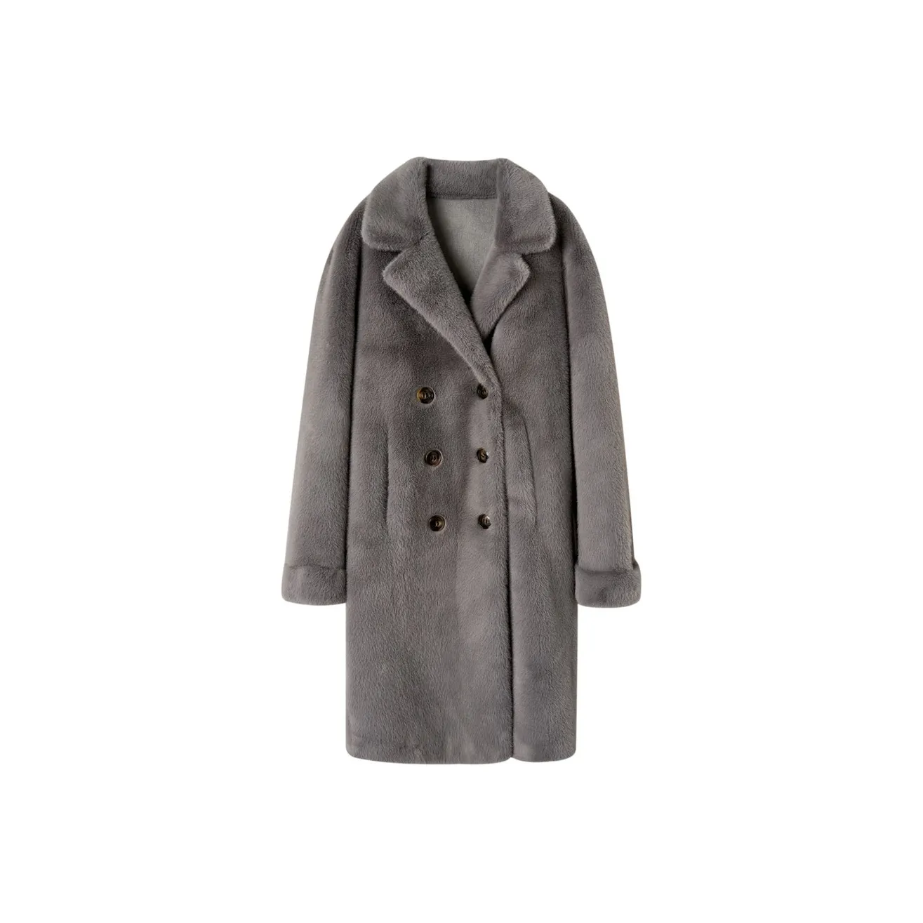 Осень и зима мех женский набор в подарочной коробке включен серый