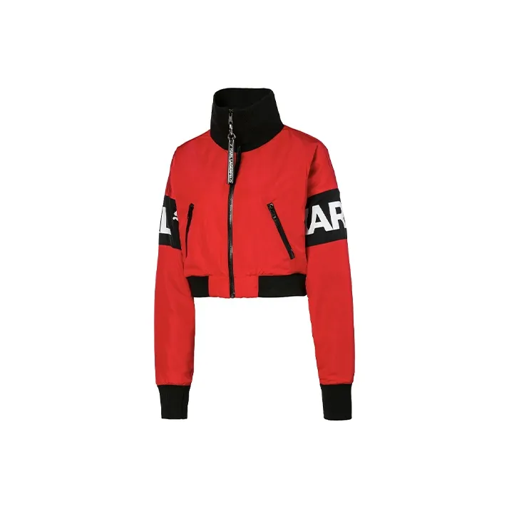 PUMA X KARL LAGERFELD Cropped Coats Women's Red