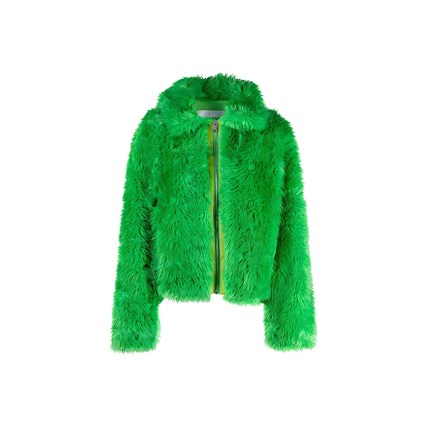 MSGM Зеленый Женские меховые изделия