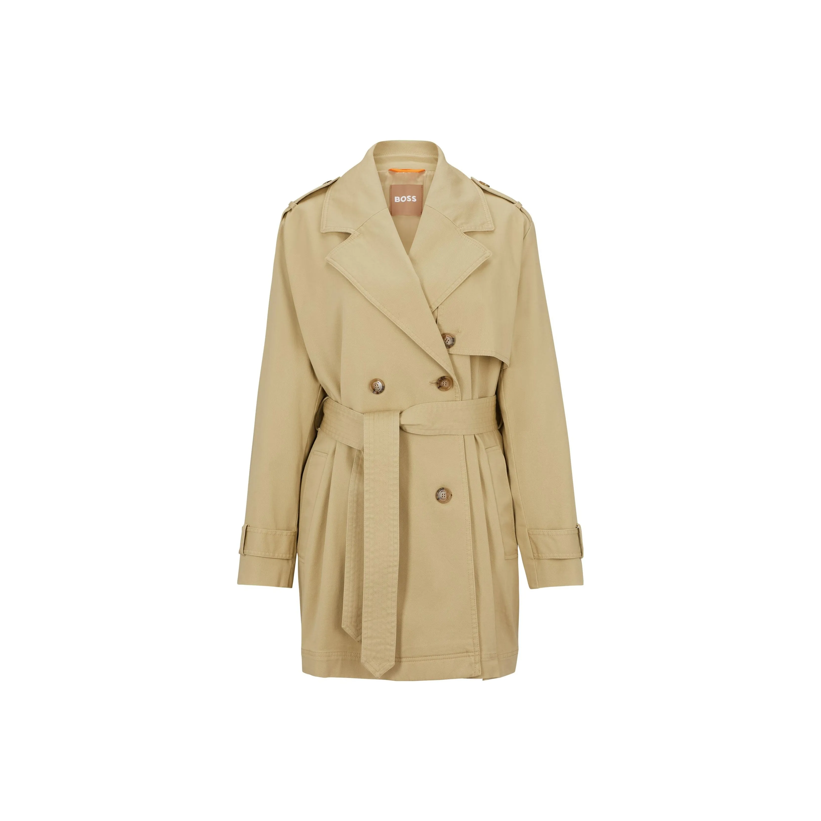 HUGO BOSS SS23 Тренчкот Женский Хаки