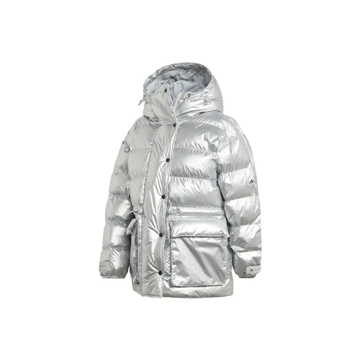 Adidas Puffer Jacket Winter Women's Silver