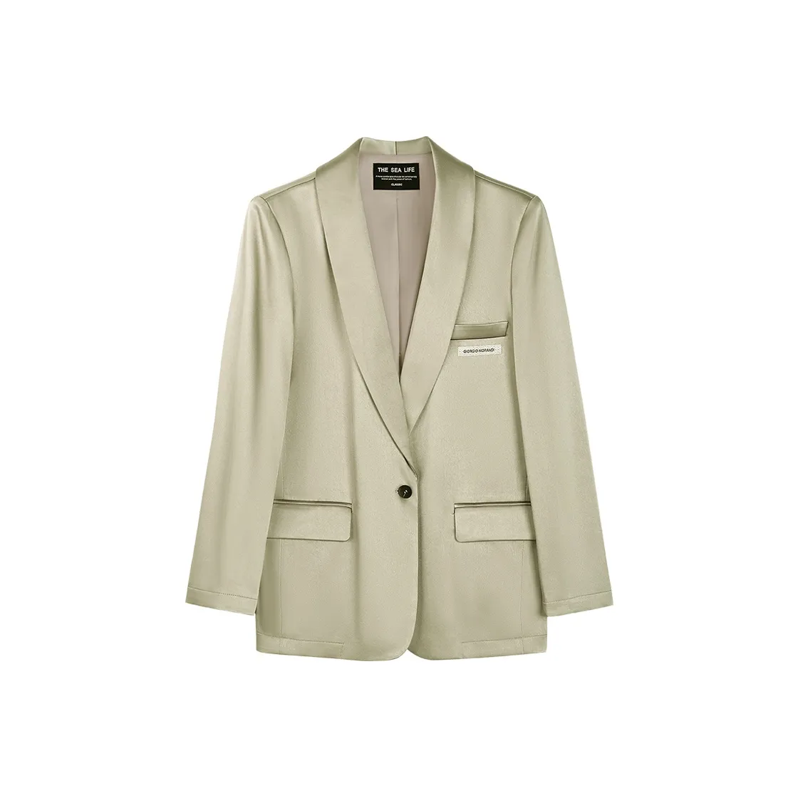 THE SEA LIFE Бизнес-костюм женский мерцающий зеленый