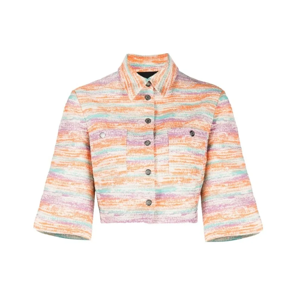 Maje Многоцветное Женское Короткое Пальто