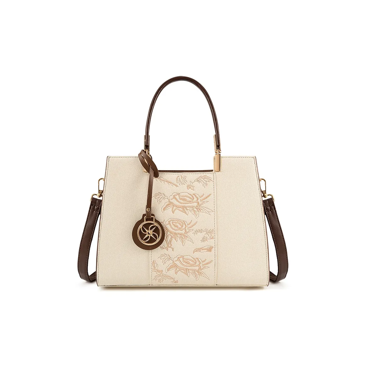 Vigno Сумка из синтетической кожи одно плечо через плечо стандартная женская коричневый белый