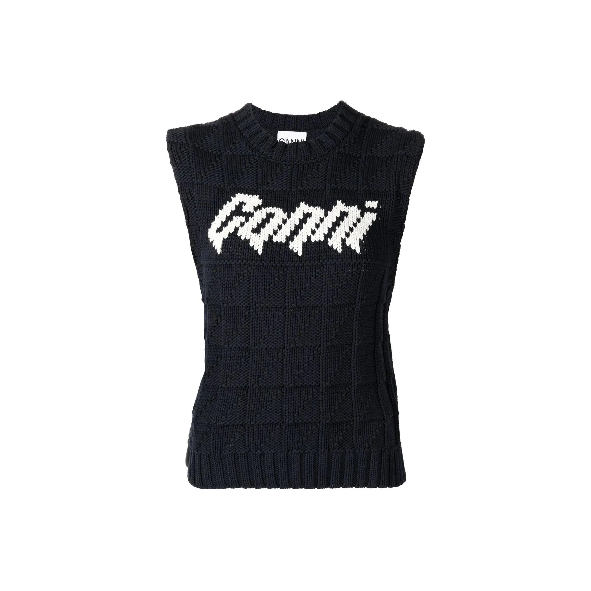 GANNI Темно-синий Женские Жилеты