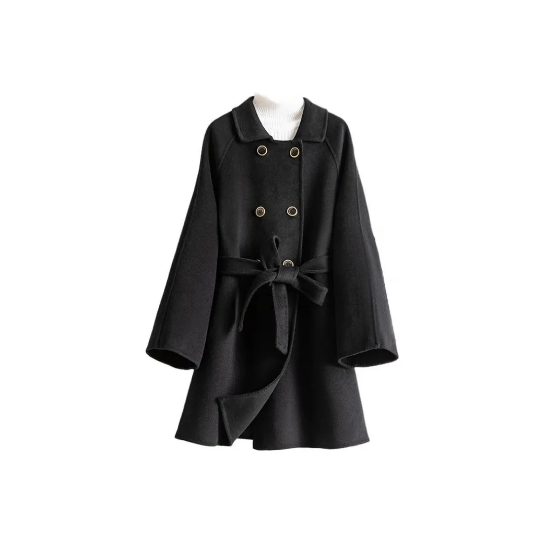 La Chapelle Пальто Женское Элегантное Черное