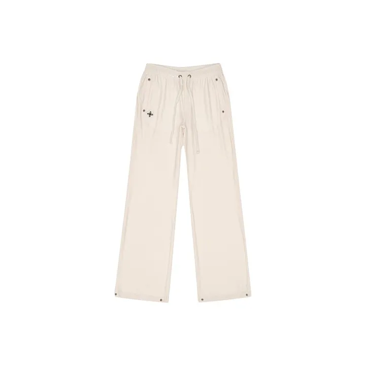 SMFK Белый Велюр Женские Повседневные Брюки