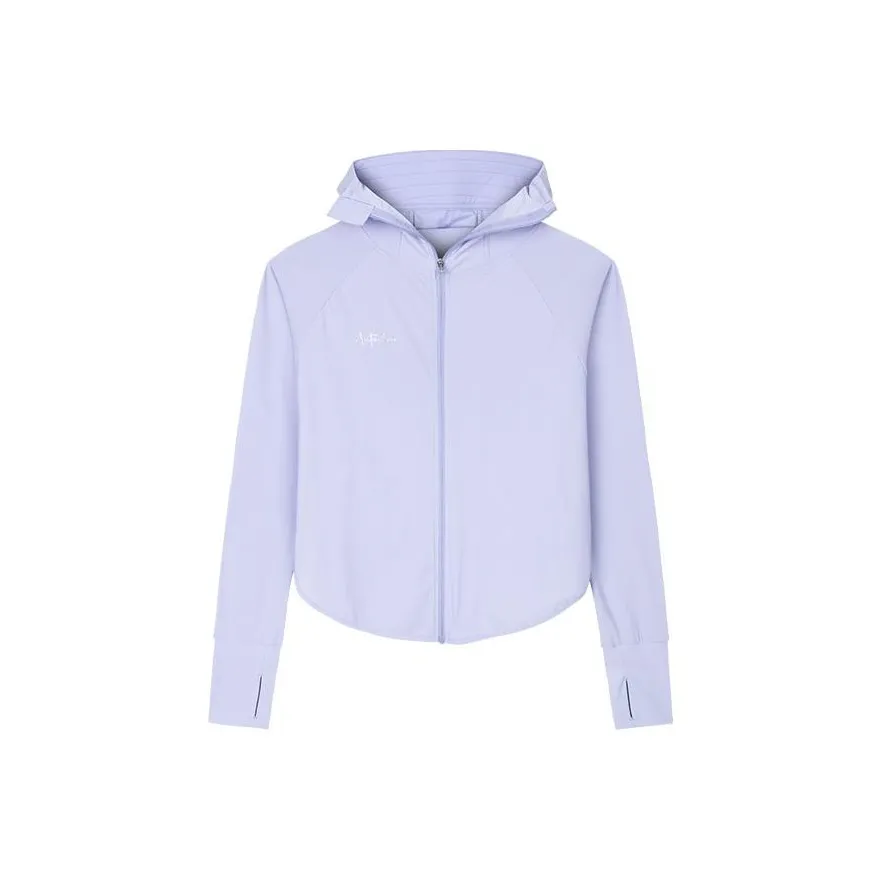Anta Variety Training Collection UV Protection Sun Protection Clothing Women's Shinbei Purple