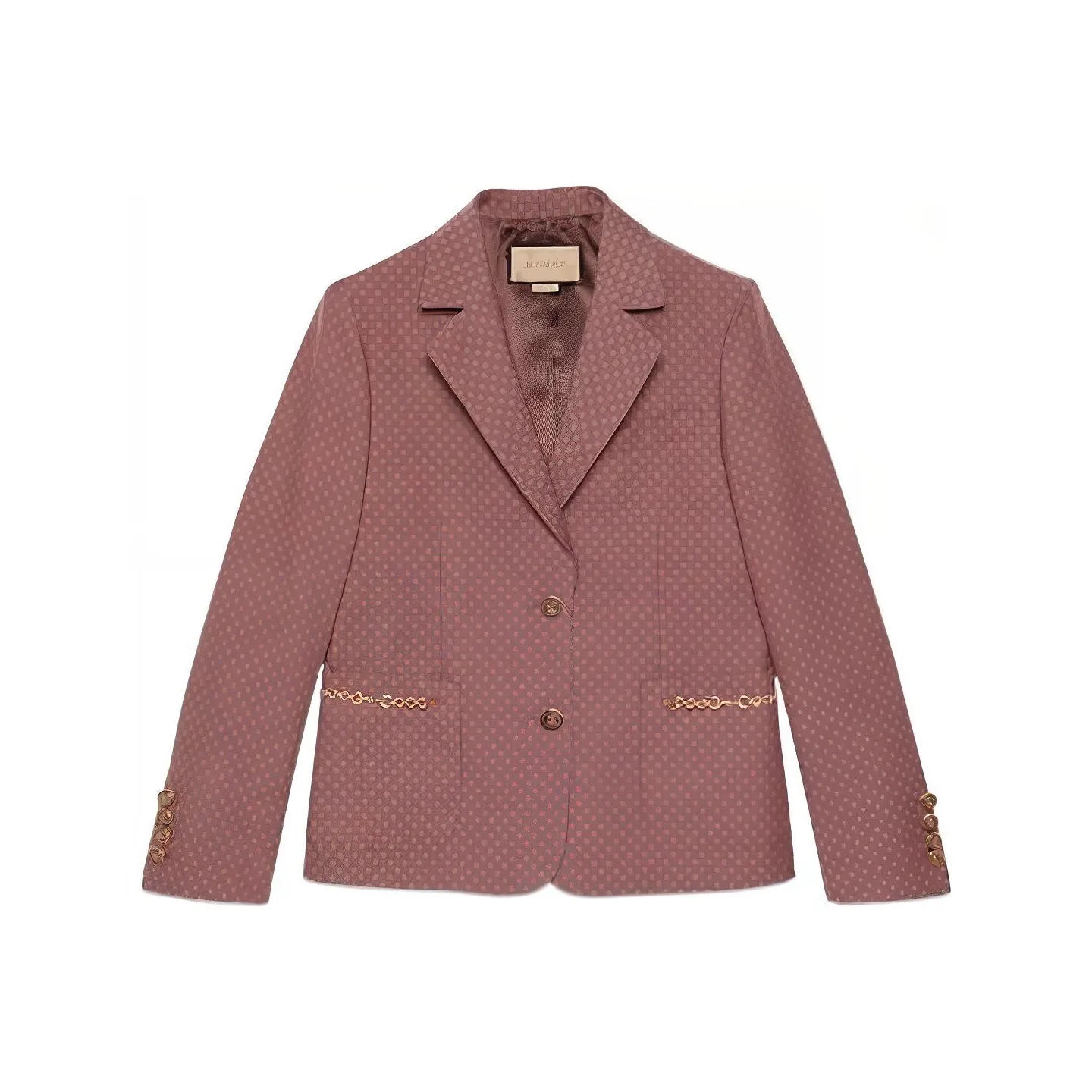 GUCCI Monogrammed Button Up Blazer
