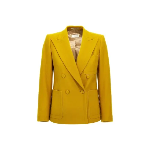 DRIES VAN NOTEN Желтые Женские Офисные Костюмы