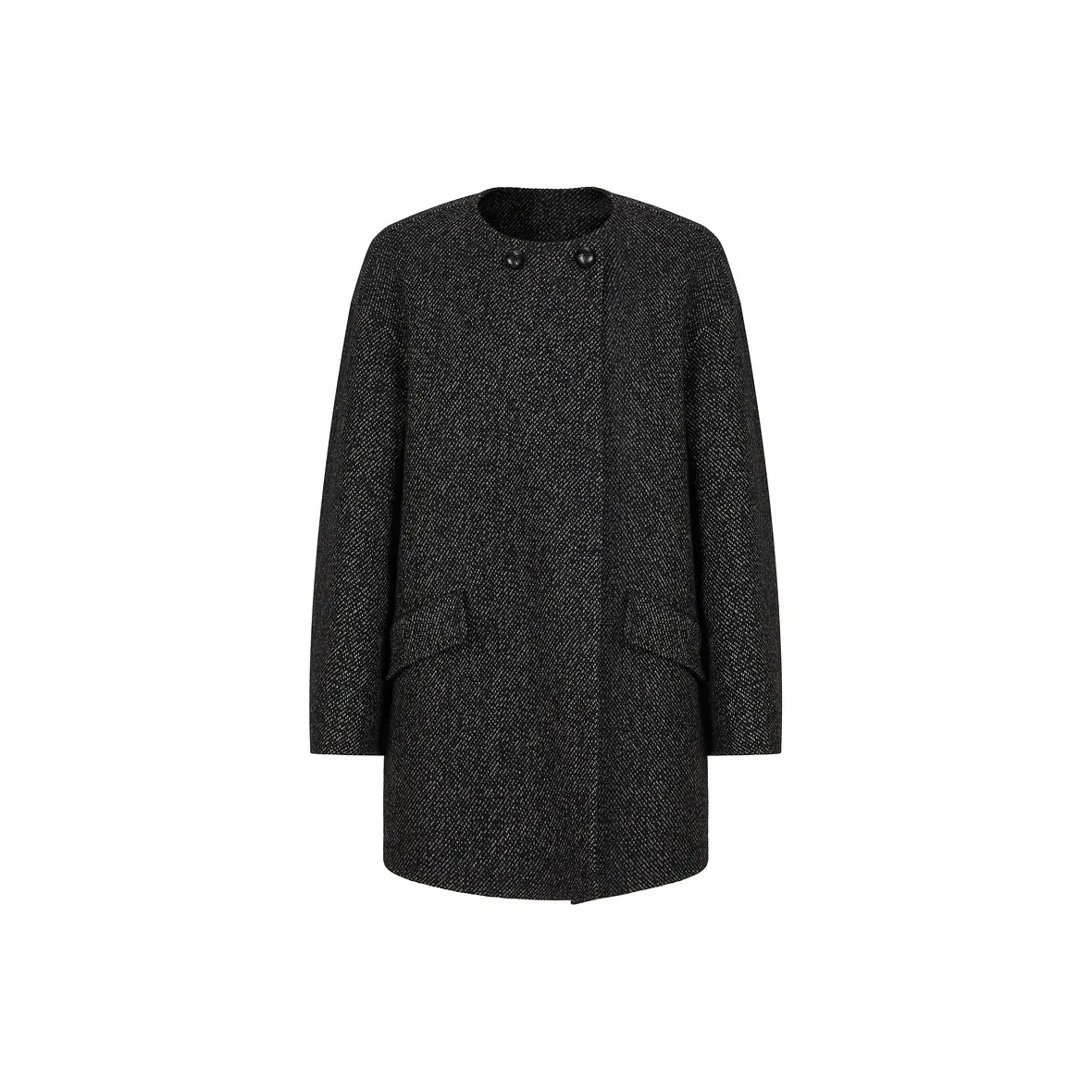 JZ. ANNAKRO Coats Women's Plain Black