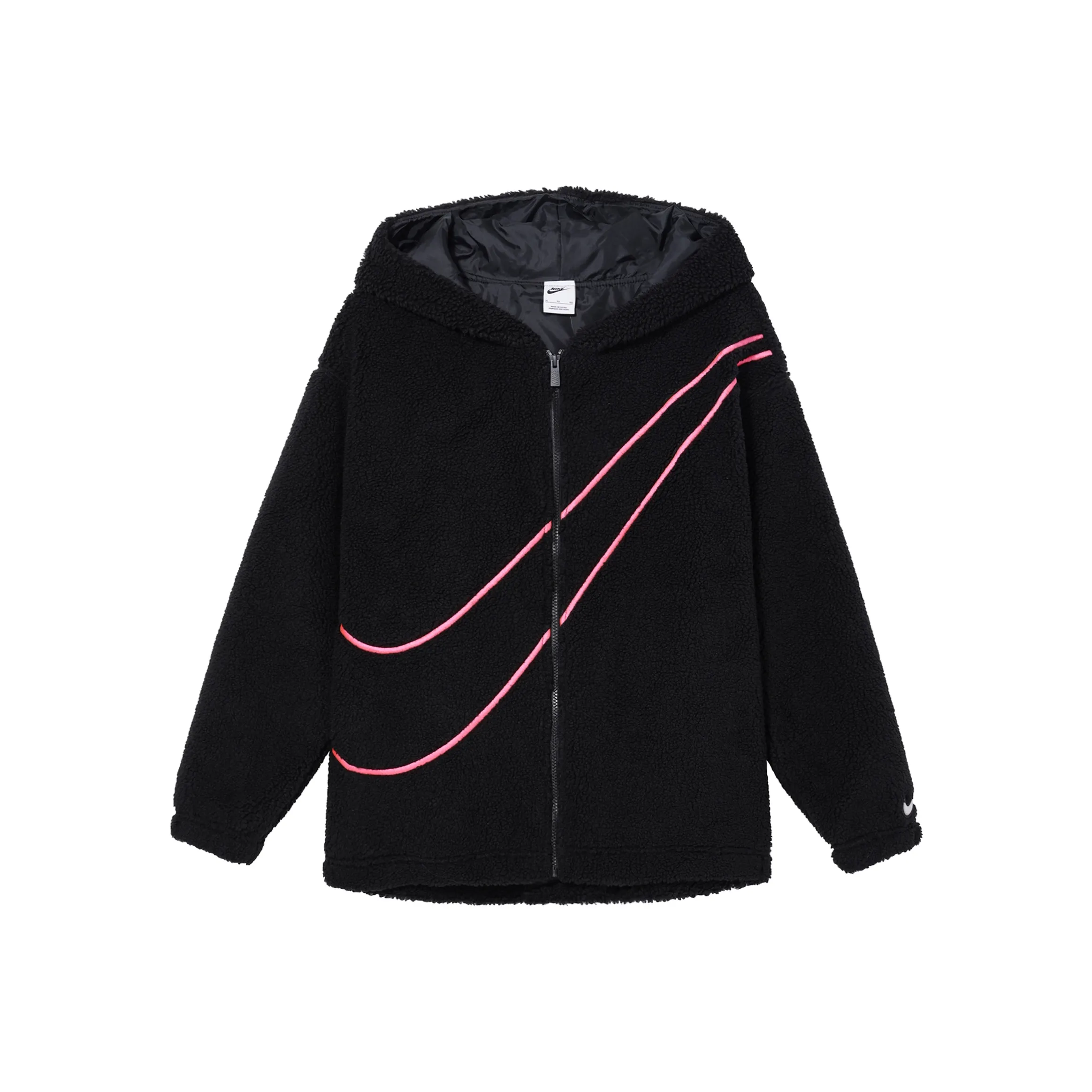 Nike Dragon New Year's Collection Спортивная одежда Бархат Feel Куртка Женская Черная