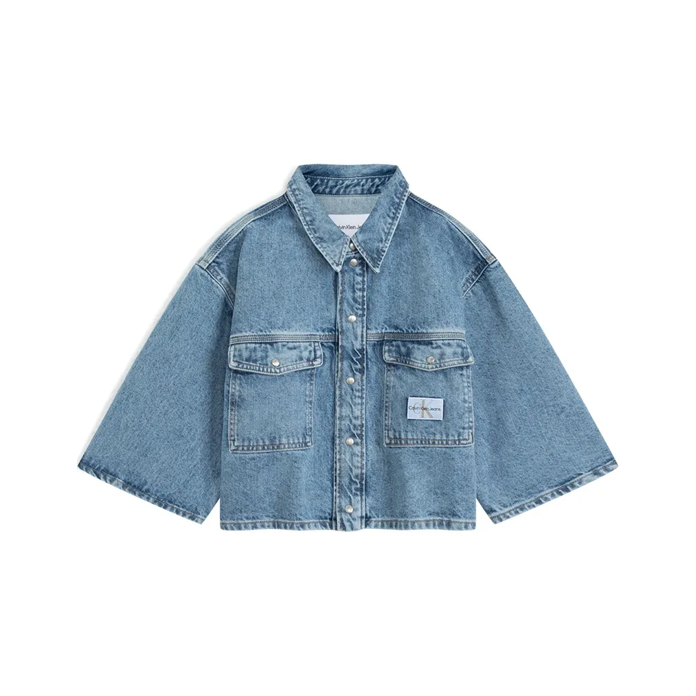 CALVIN KLEIN Denim Jacket Women's Denim Blue