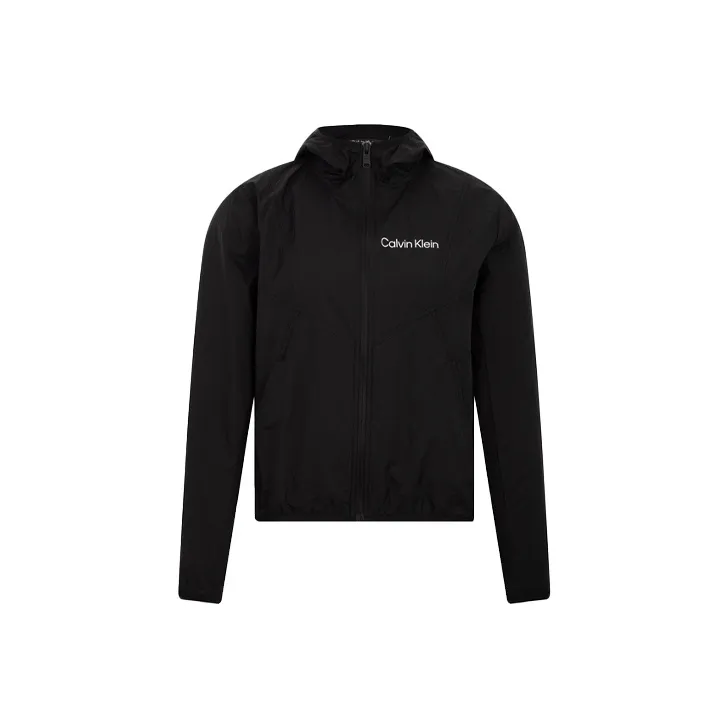 CK Calvin Klein Cropped Coat Women's Black