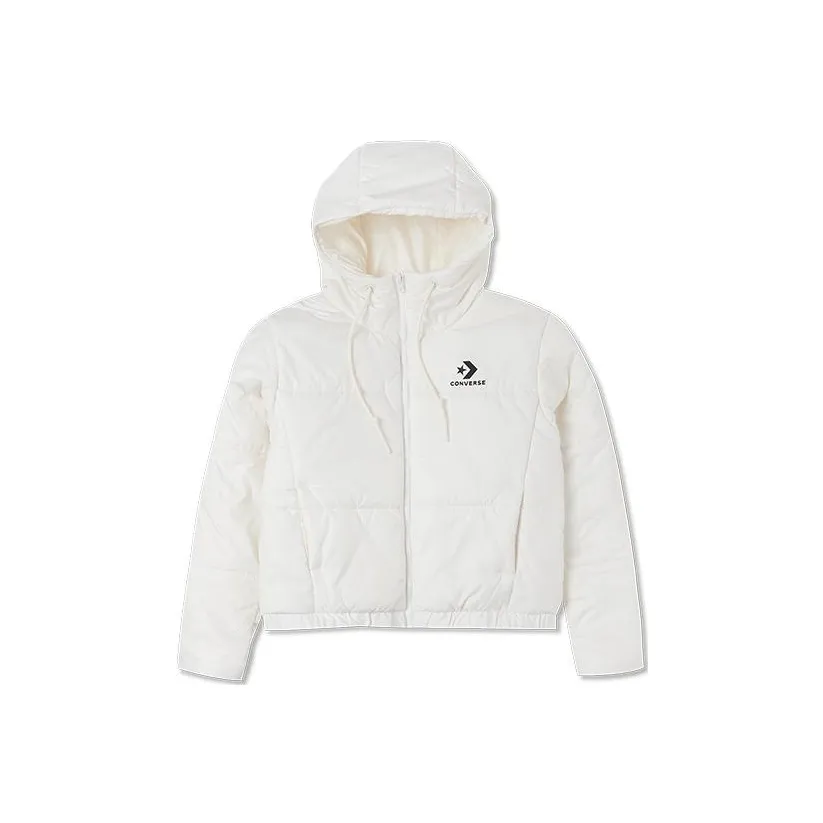 Конверс Хлопковый пуховик Женский Белый