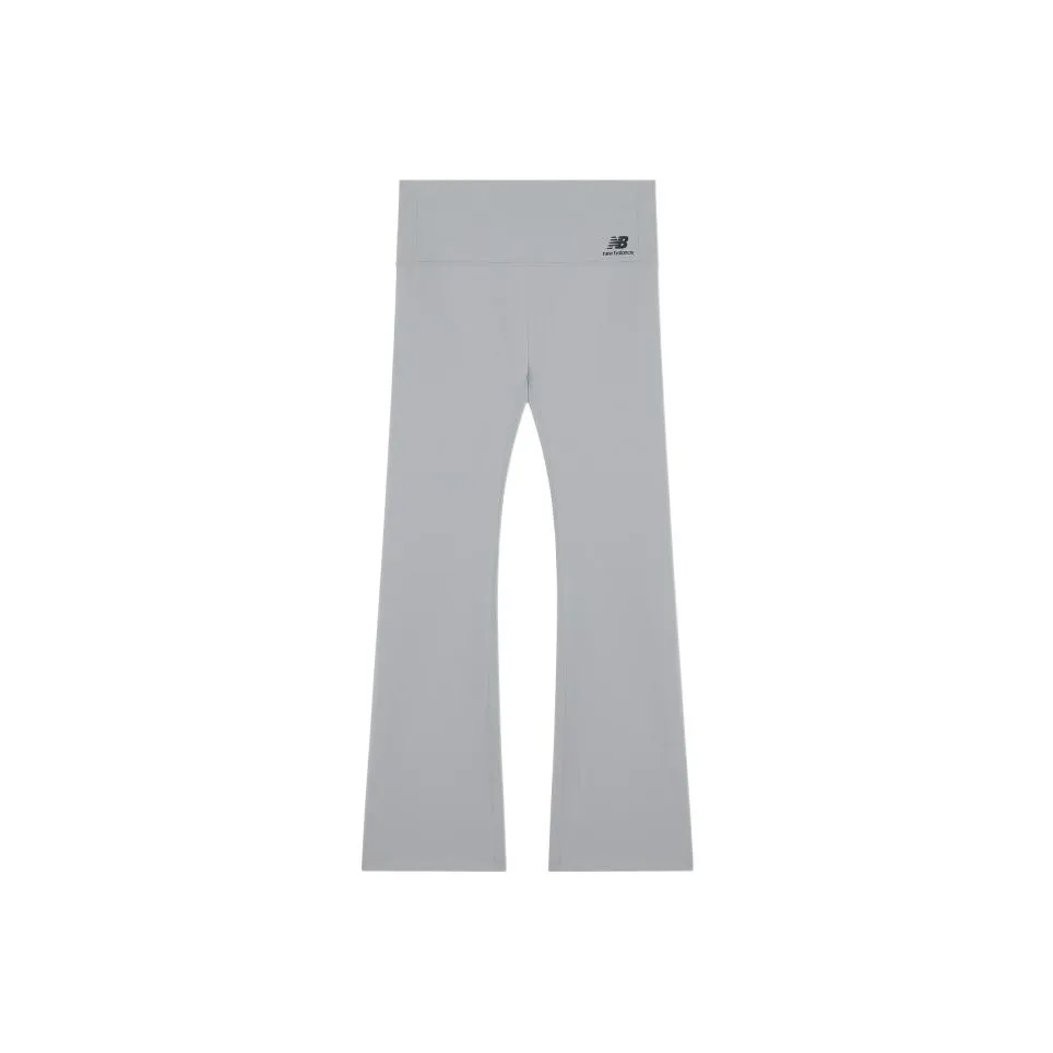 New Balance Вязаные тренировочные брюки женские серые