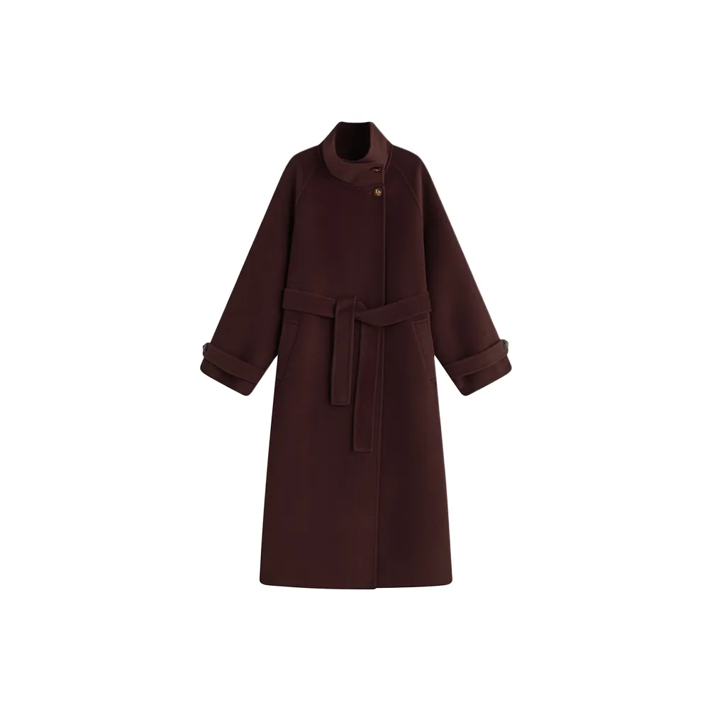 MOSIIMORII Coats Women's Angora Red