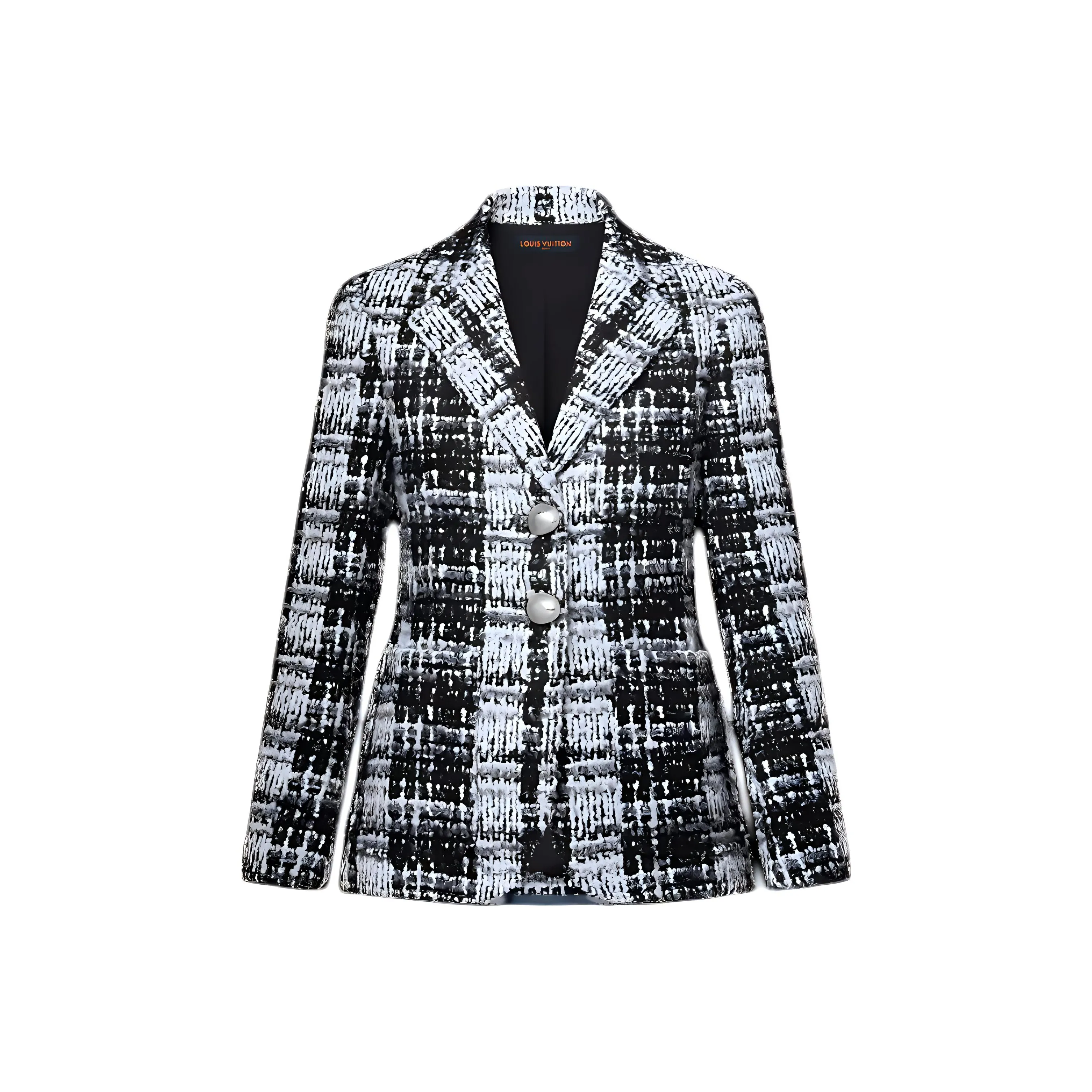 LOUIS VUITTON Graphic Tweed Blazer