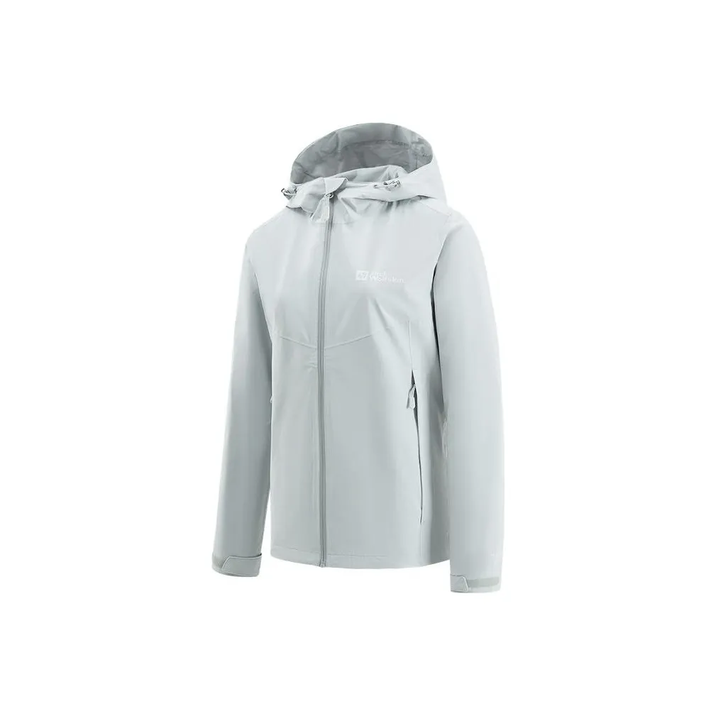 Jack Wolfskin Поход Водонепроницаемый и Ветрозащитный Ветровка Женские