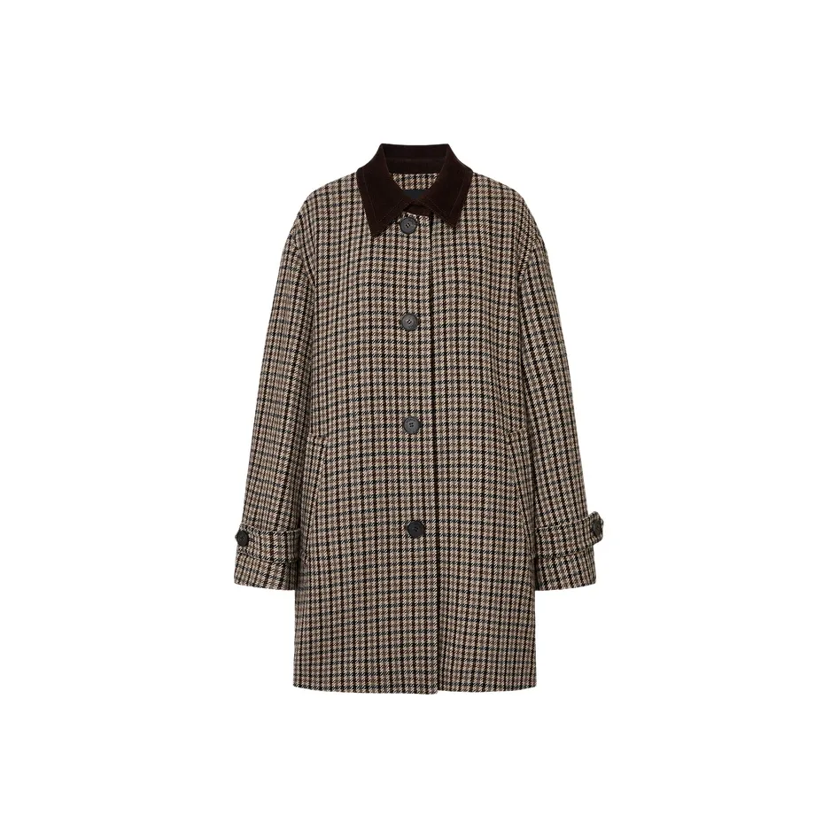 MOCO Coat Women's Multicolor Plaid