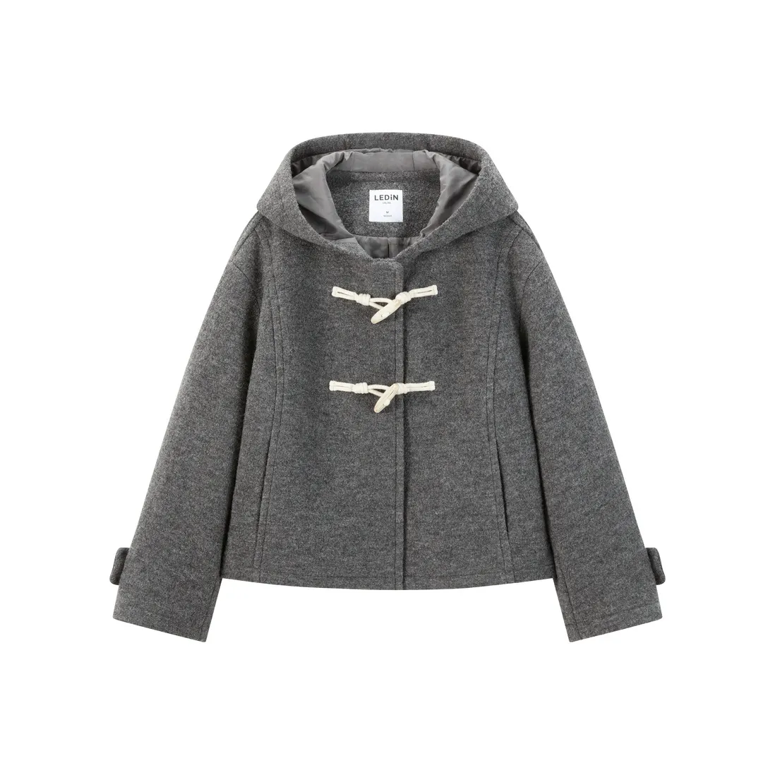 LEDIN Черный Серый Цвет Женский Пальто