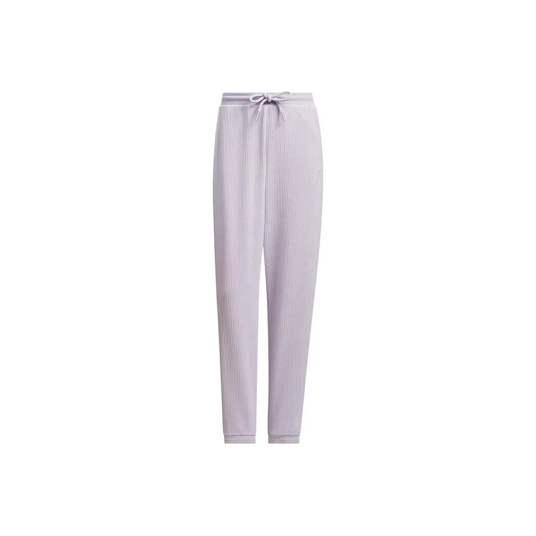 adidas originals Светло-фиолетовые Женские Вязаные Тренировочные Брюки