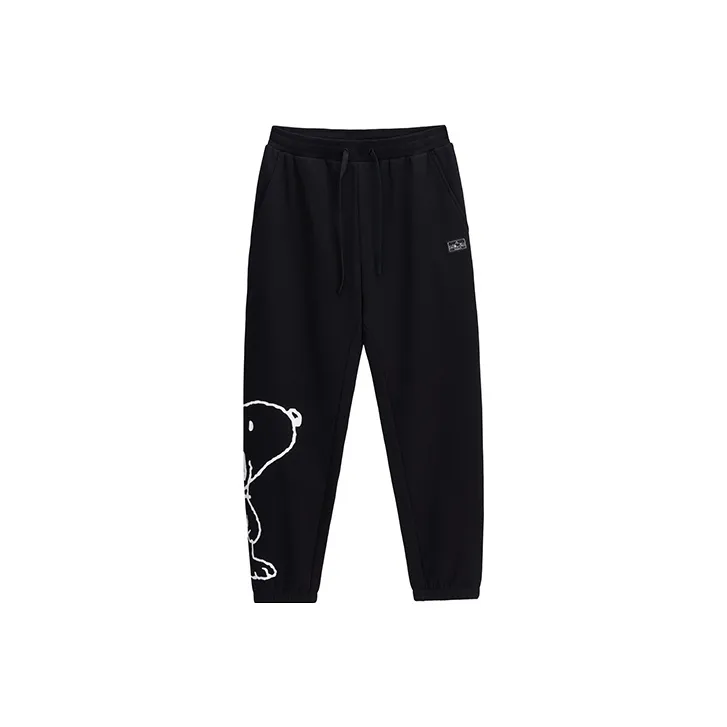 FUN X Snoopy Casual Pants Women's Black