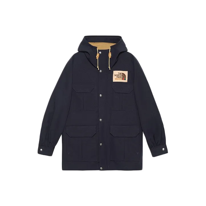 Gucci Jacquard-Cape mit GG Schwarz