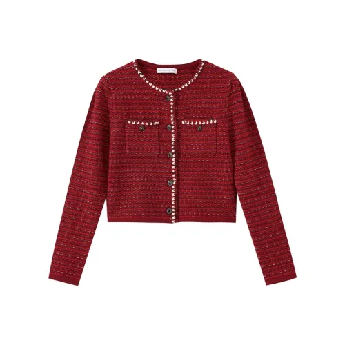SHUIYUNJIAN Red Женское короткое пальто