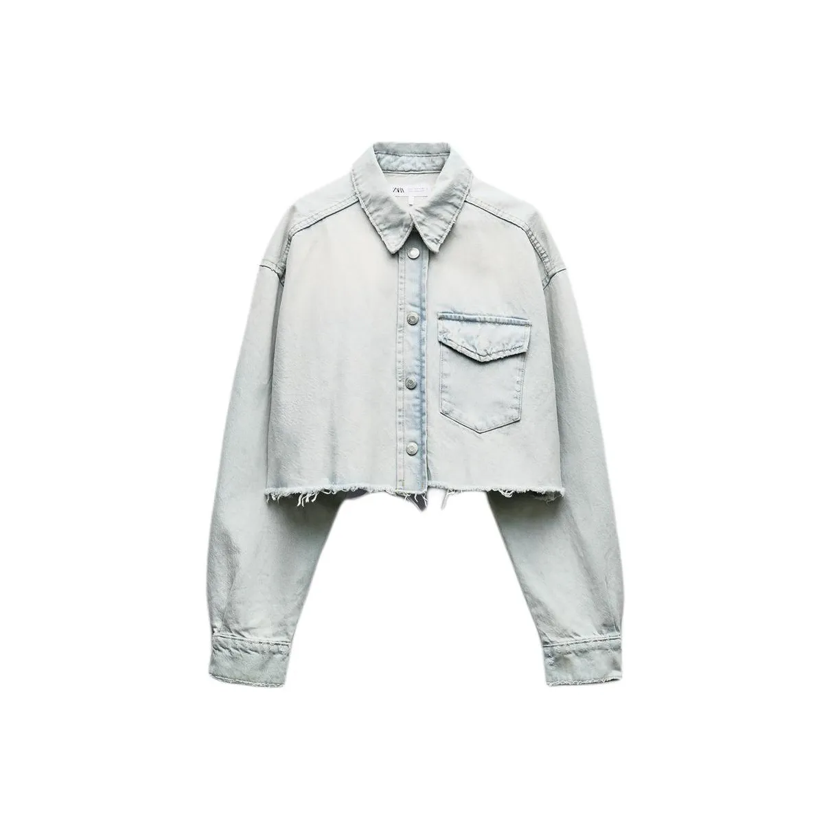 ZARA Denim Jacket Women's Light Blue