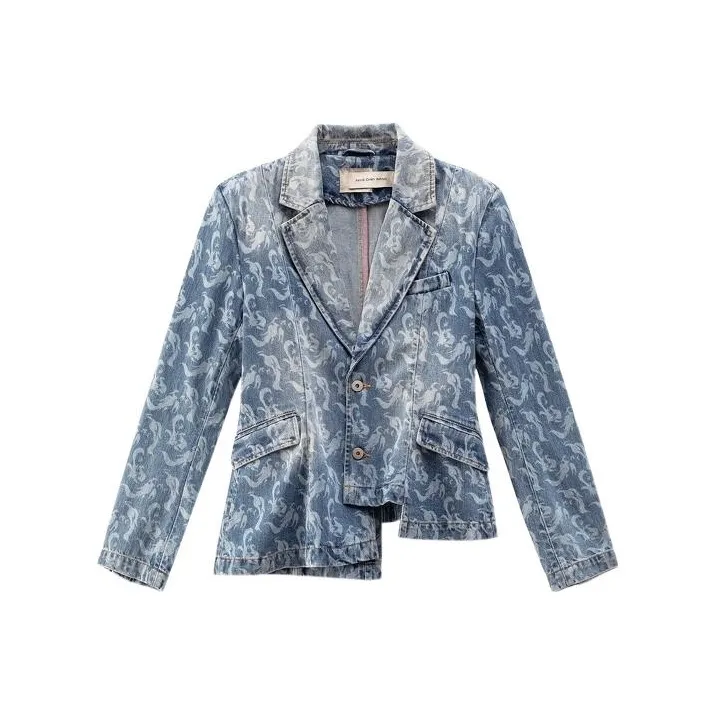 Feng Chen Wang Denim Jackets Women's Blue