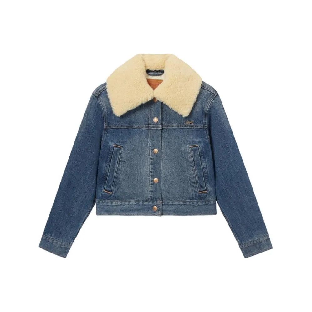 Levi's Джинсовая куртка женская средний синий