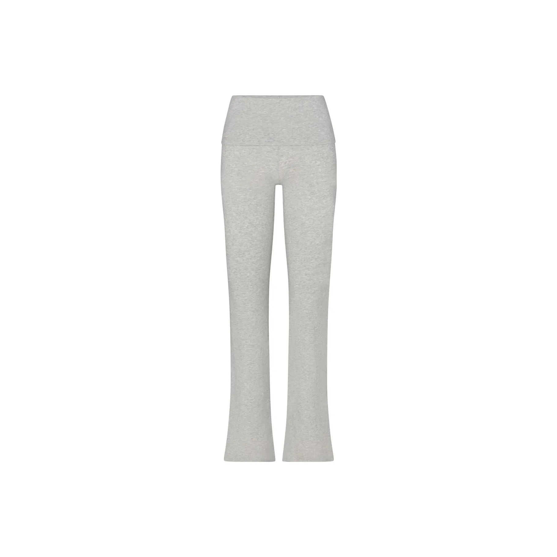 SKIMS COTTON JERSEY FOLDOVER PANT Casual Pants Women's LIGHT HEATHER GREY/Light Heather Gray