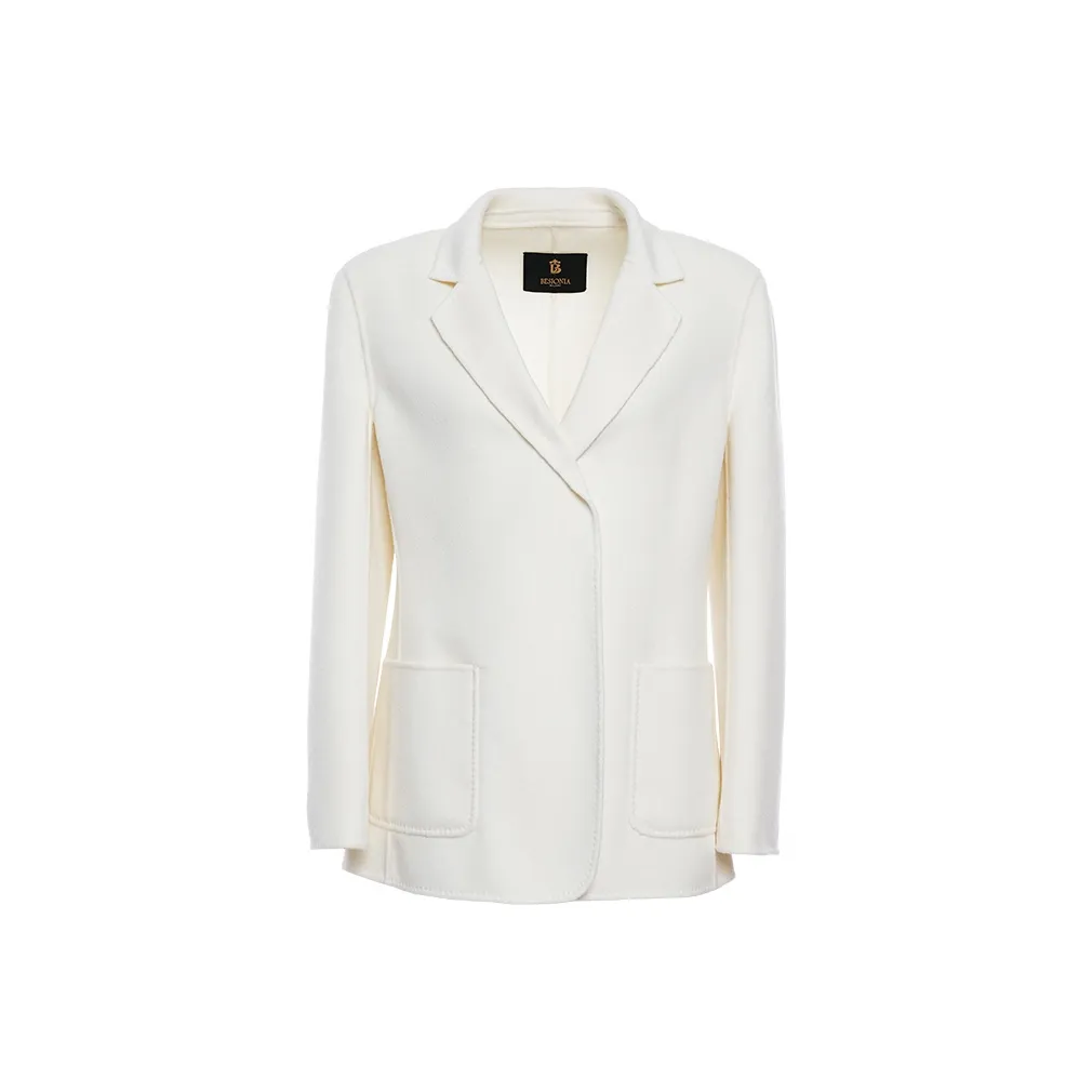 BESIONIA FW24 Бизнес Костюм Куртка Женская Белая