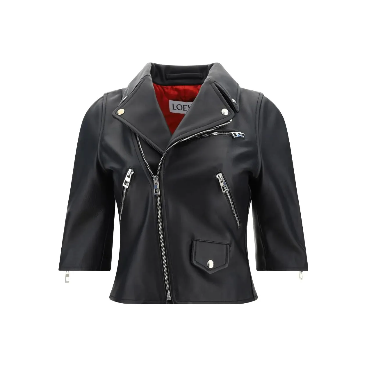 LOEWE Short Biker mercy jacket 'Black'