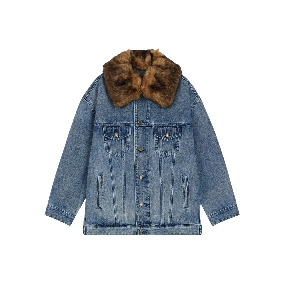 MICHAEL KORS FW24 Denim Jacket Women's Denim Blue