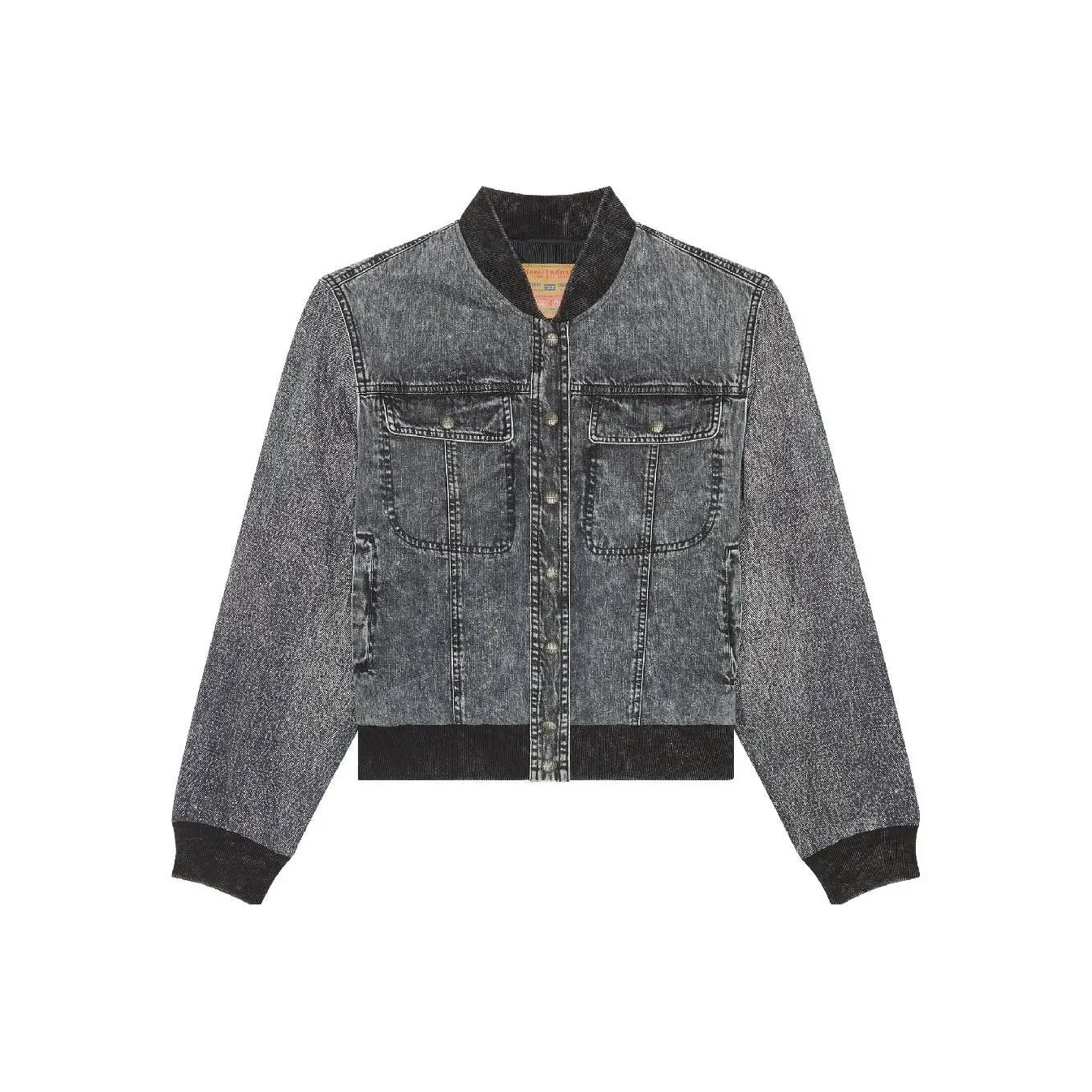 DIESEL Серый Женские Джинсовые Куртки